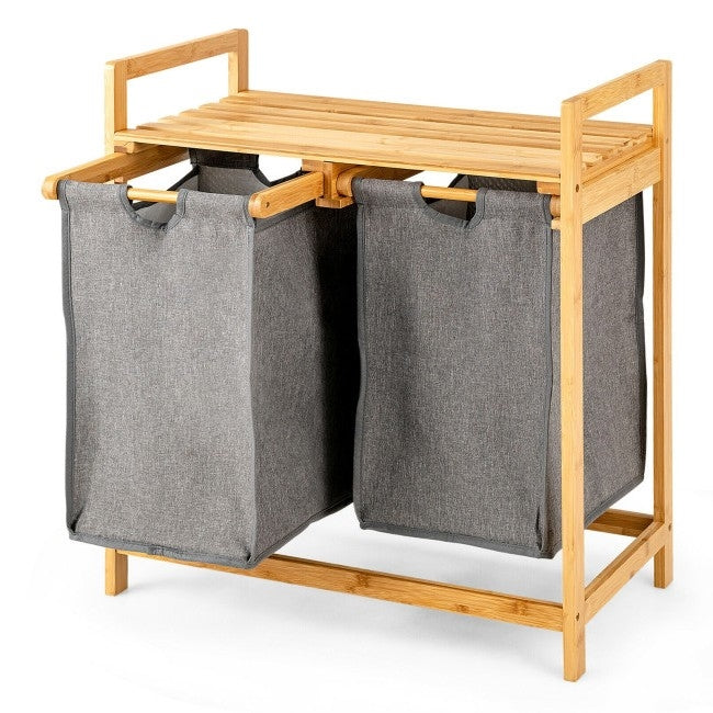 The Double Duty Bamboo Hamper- Spa Collection