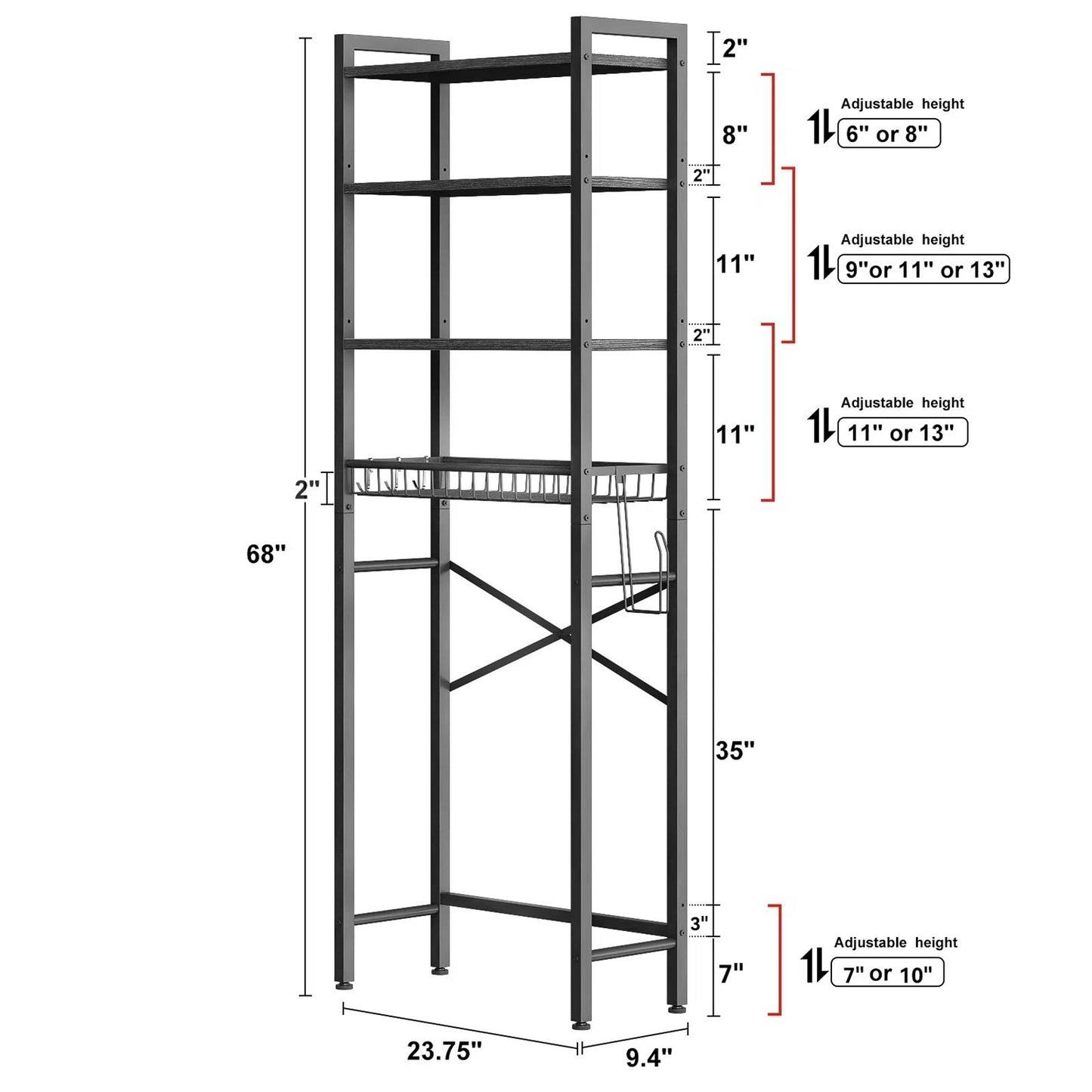 The Lofted Loo Organizer- Spa Collection