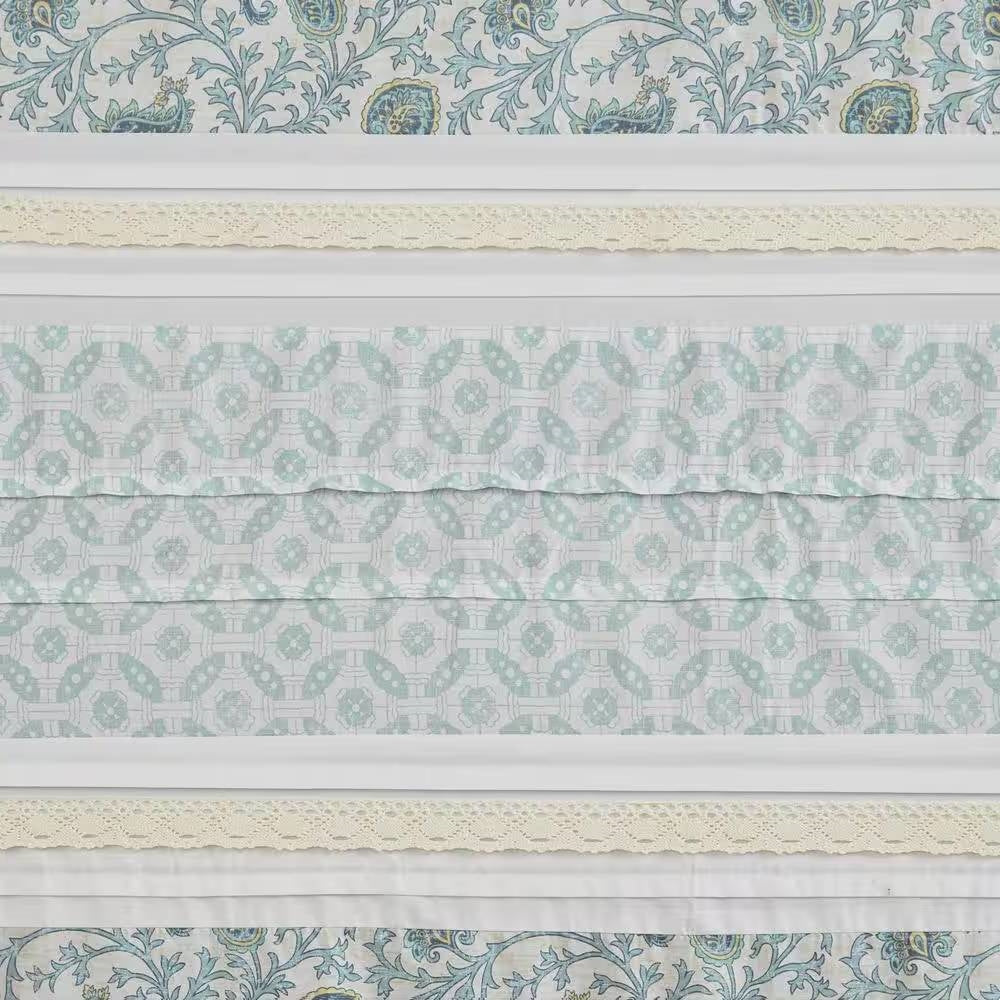 Seaside Paisley Bliss Shower Curtain- Spa Collection