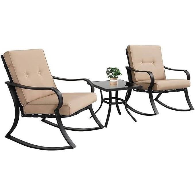 The Rock & Rosé 3-Piece Patio Bliss Set- Glamorocean Collection
