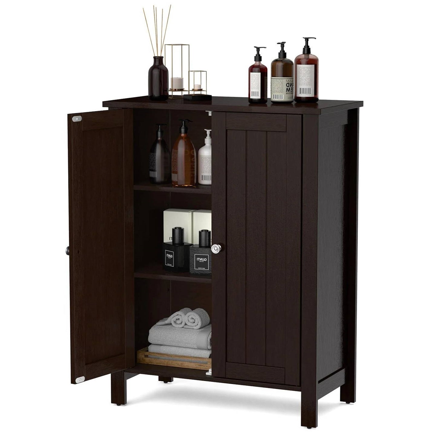 The Rustic Edge Storage Cabinet- Spa Collection
