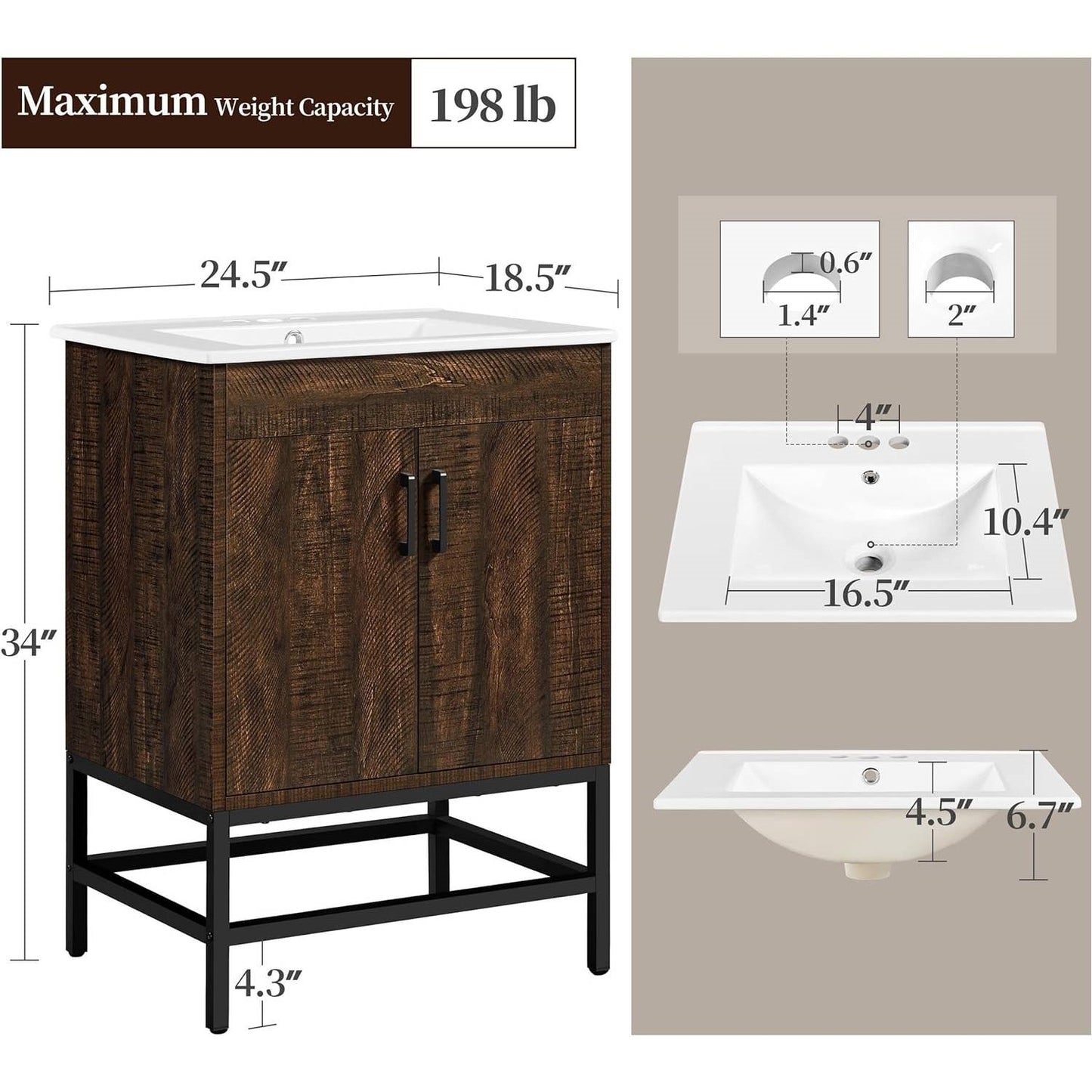 The Mocha Luxe Vanity- Spa Collection