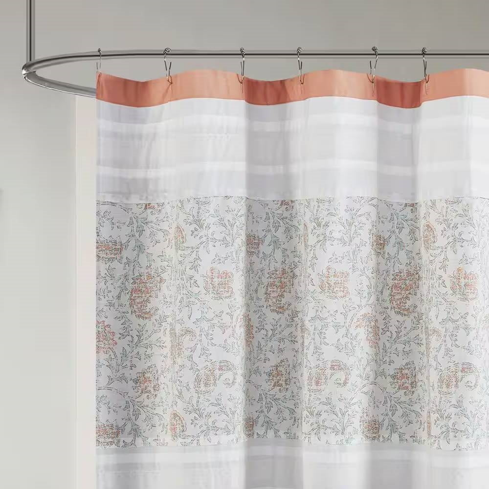 Seaside Paisley Bliss Shower Curtain- Spa Collection