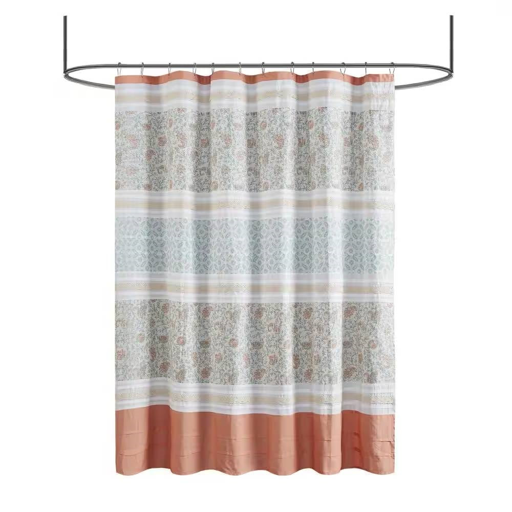 Seaside Paisley Bliss Shower Curtain- Spa Collection