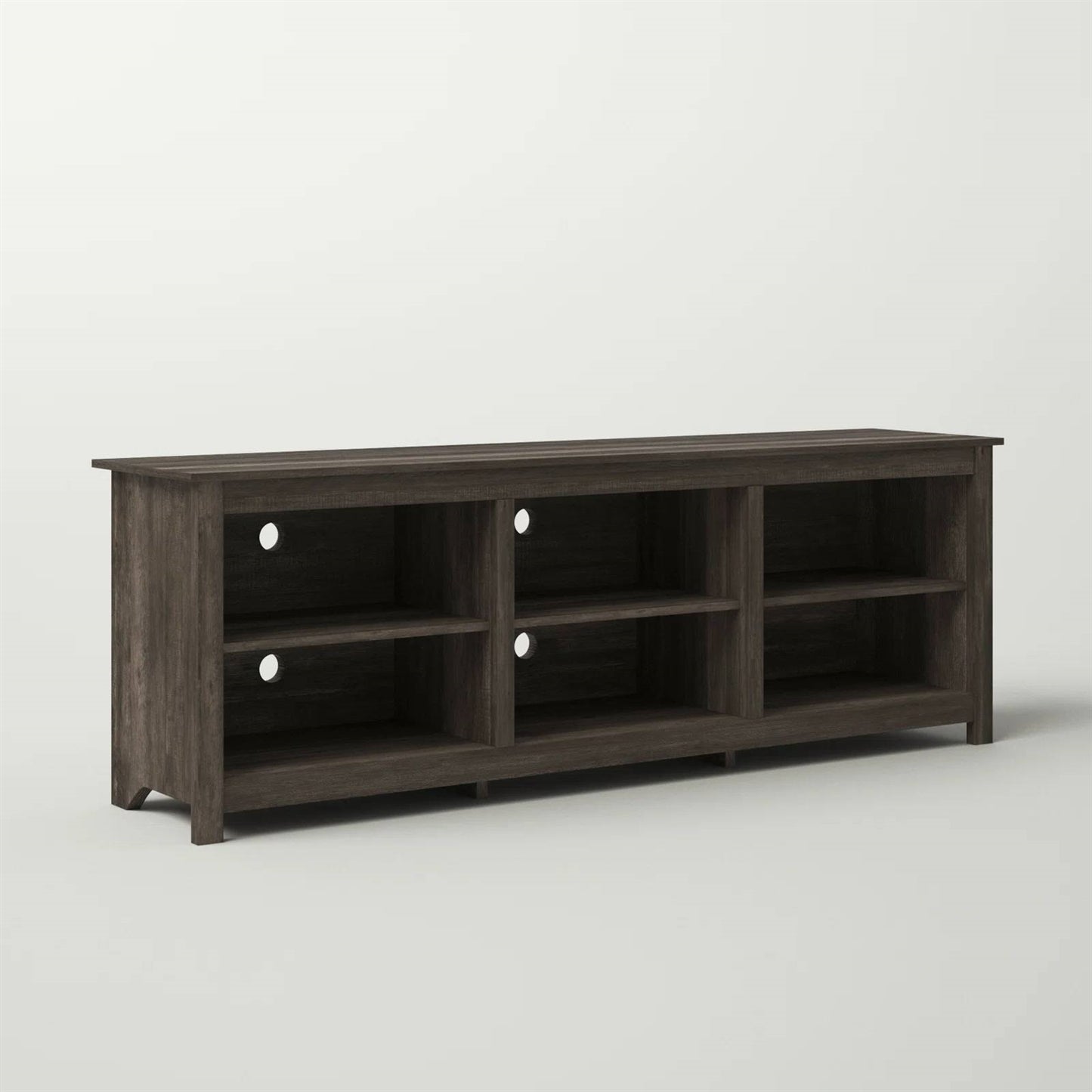 The Mainstage 70" TV Console – Dark Walnut Swagger- Glamorocean Collection