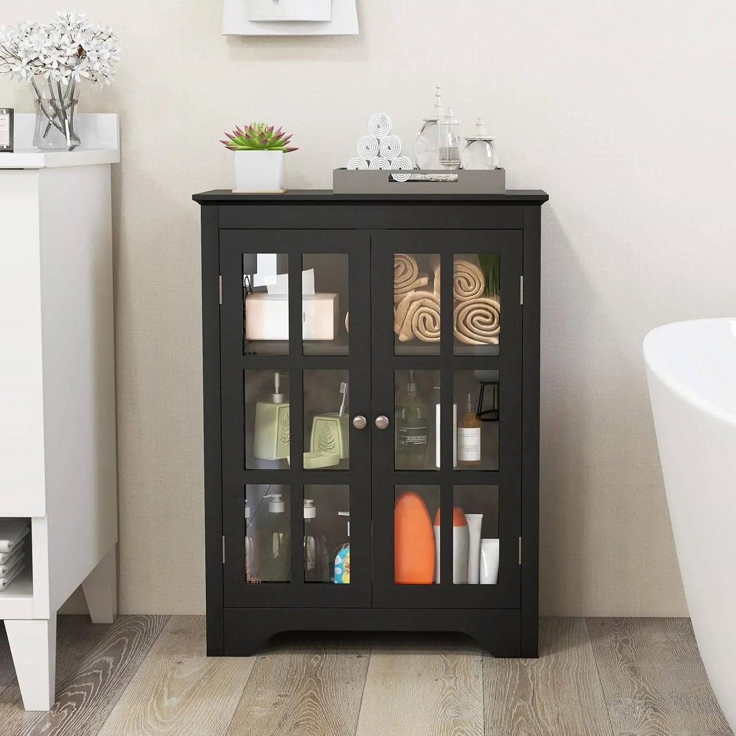 The Clear View Linen Tower- Spa Collection
