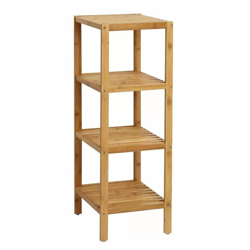 The Bamboo Luxe 4-Tier Storage Tower- Spa Collection