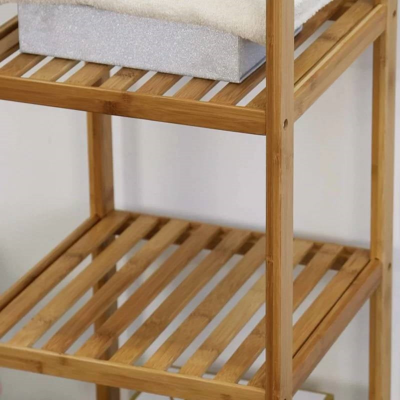 The Bamboo Luxe 4-Tier Storage Tower- Spa Collection