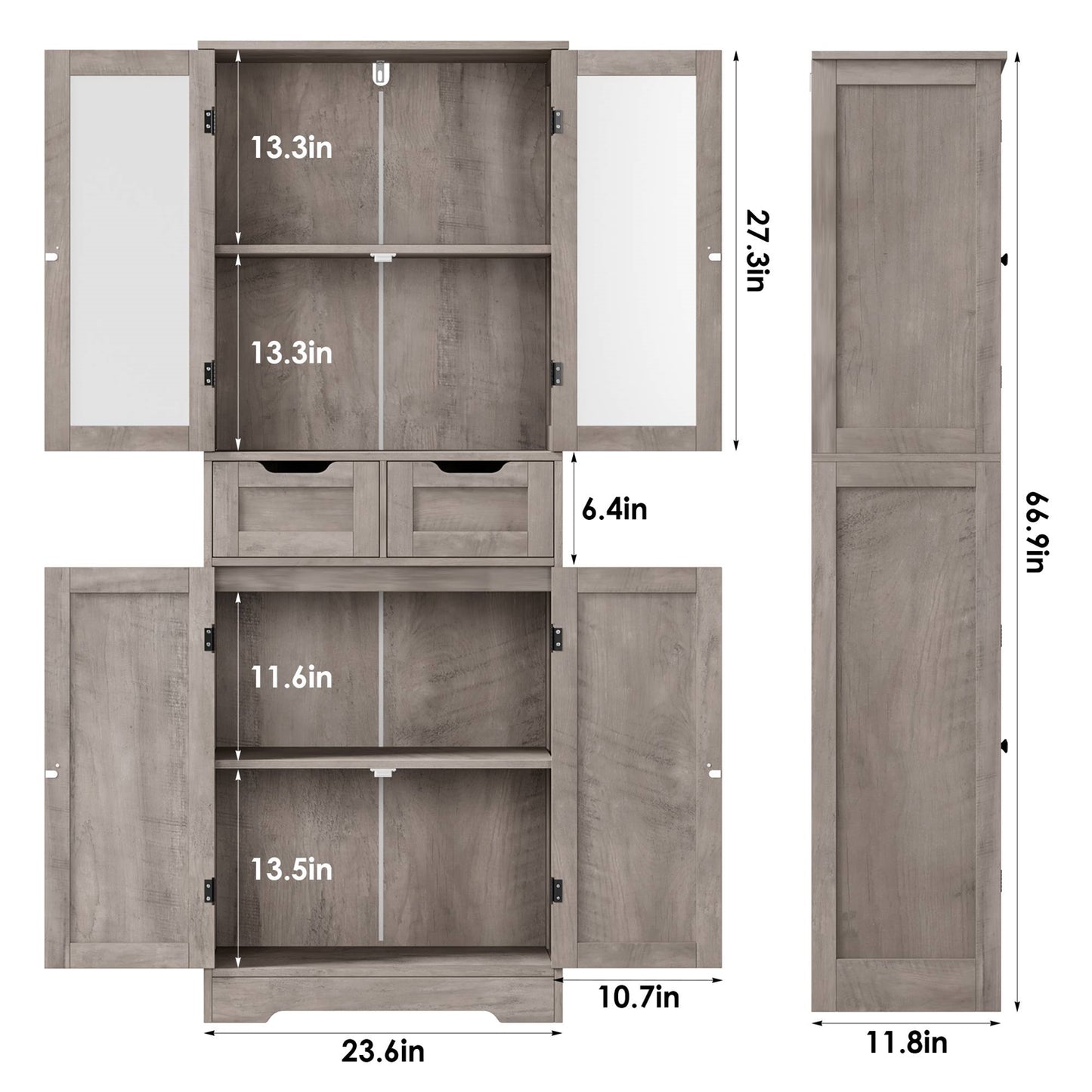 The Rustic Haven Linen Cabinet- Spa Collection