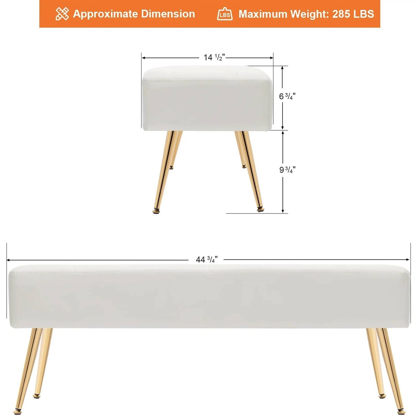 The Glam Haven Bench-Spa Collection