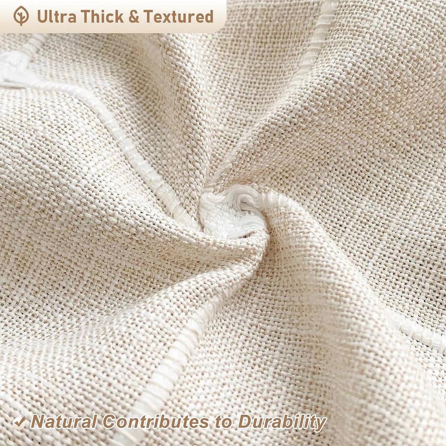 Rustic Boho Chic Tassel Shower Curtain- Spa Collection