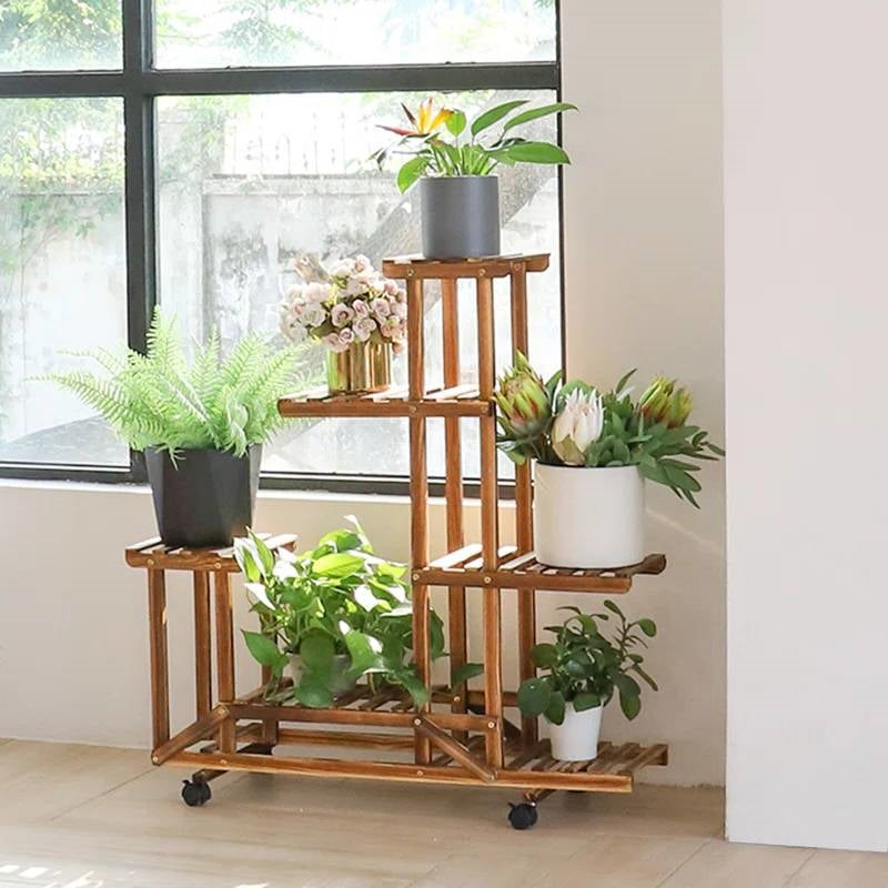 Rollin’ Roots Express Plant Stand- Earth Tone Collection