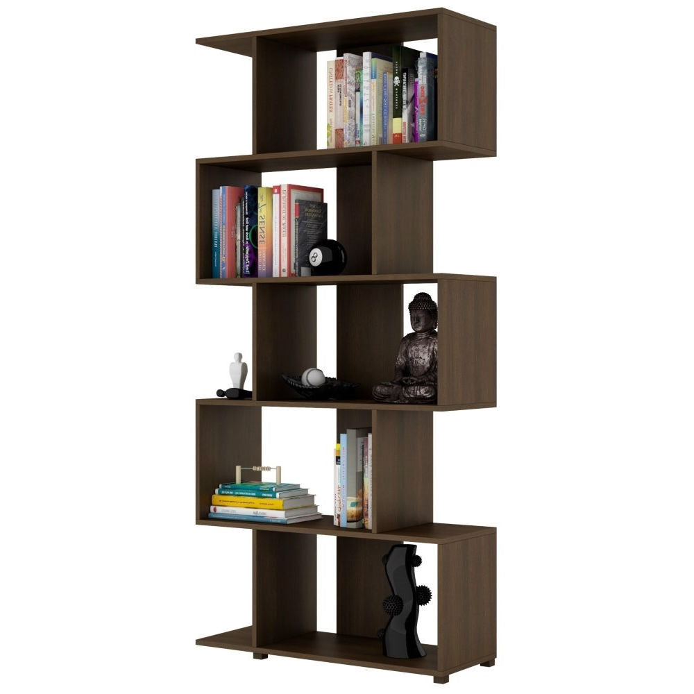 The Zesty Zeta Bookcase- Earth Tone Collection