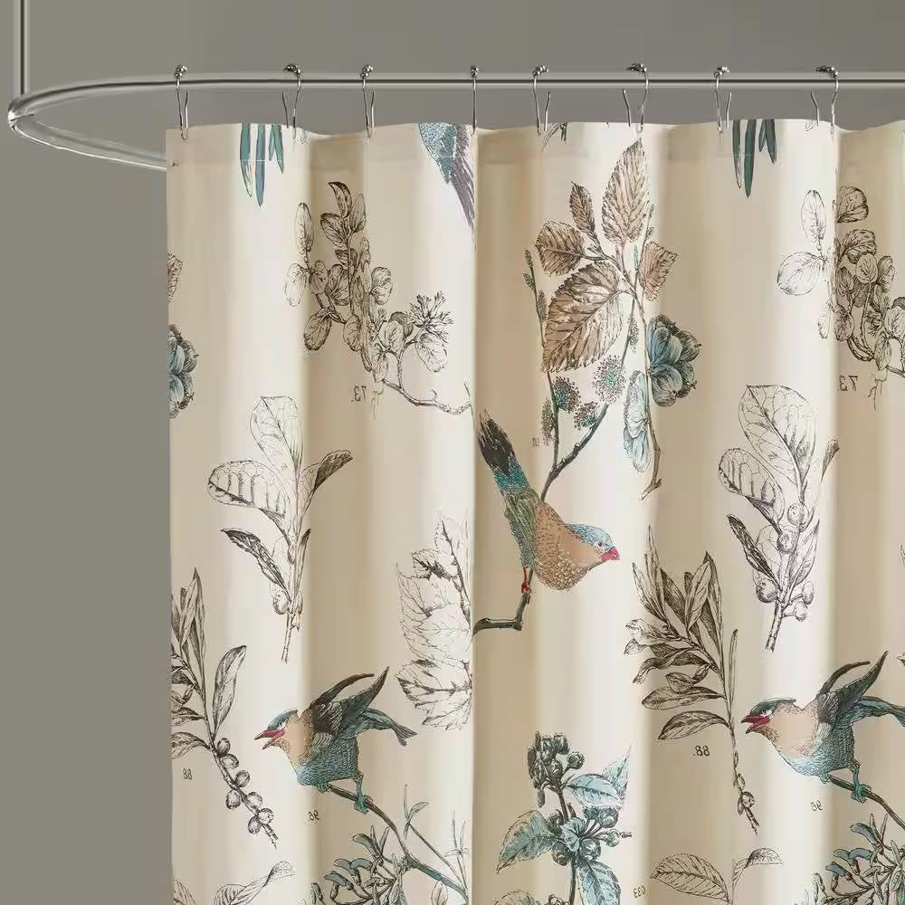 Vintage Aviary Shower Curtain- Spa Collection