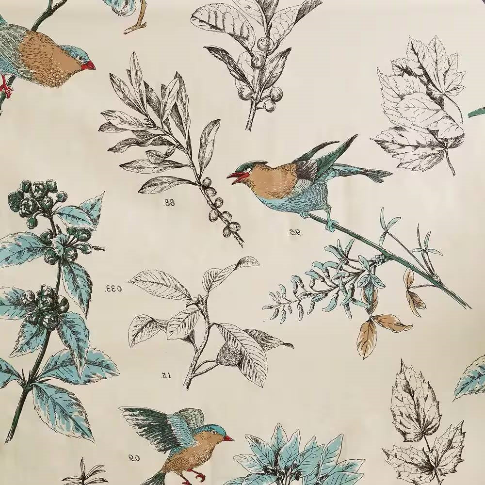 Vintage Aviary Shower Curtain- Spa Collection