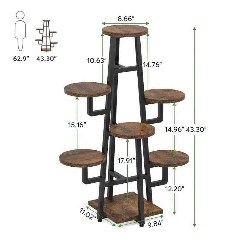 The Rise & Shine Plant Stand- Earth Tone Collection