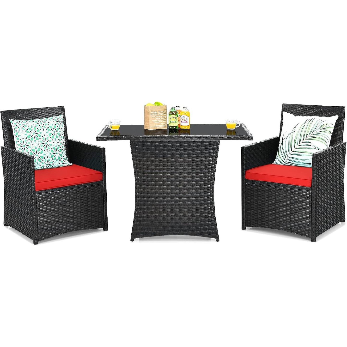 The Cozy Cove 3-Piece Patio Bistro Set- Glamorocean Collection