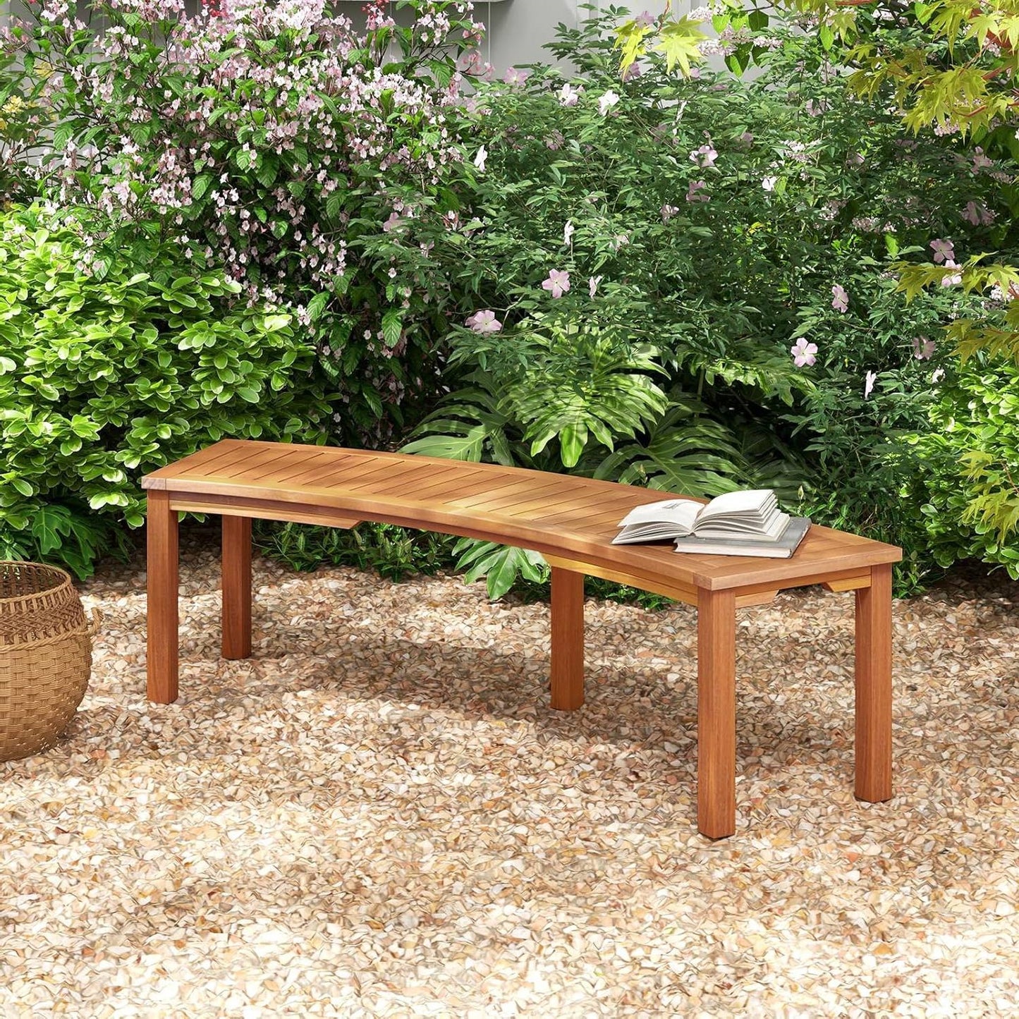 The Curve Appeal Outdoor Bench Set- Glamorocean Collection