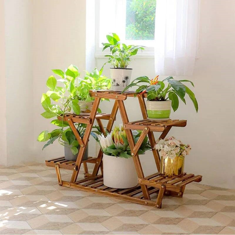 The Lotus Loft Plant Stand- Earth Tone Collection