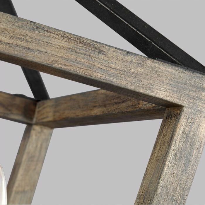 Lantern Luxe Rustic Revival Chandelier- Earth Tone Collection