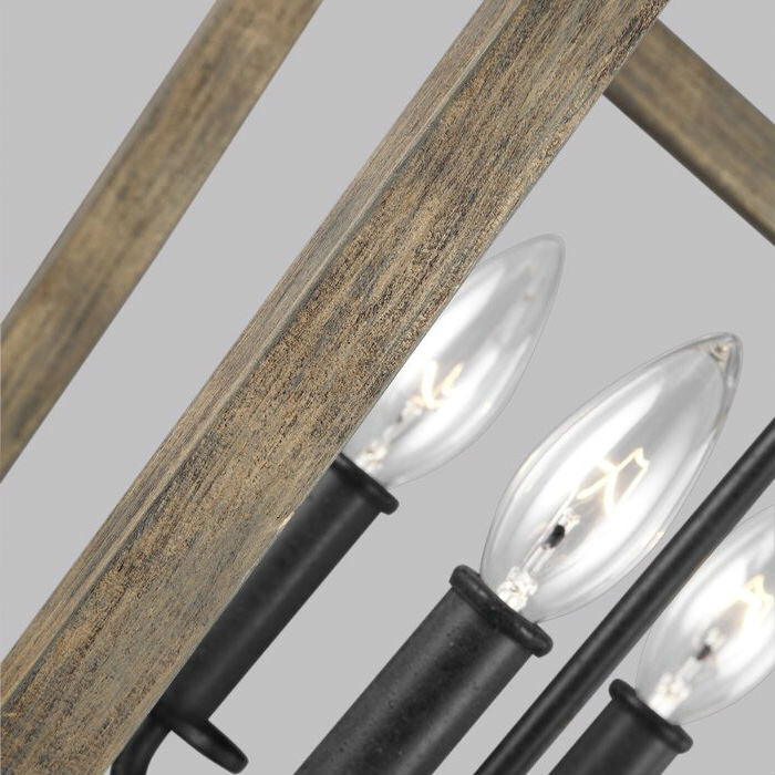 Lantern Luxe Rustic Revival Chandelier- Earth Tone Collection