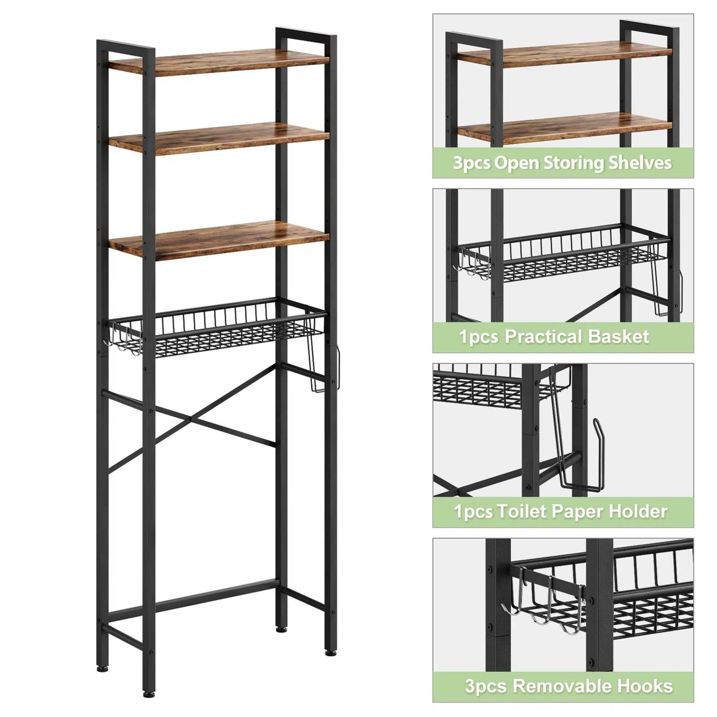 The Lofted Loo Organizer- Spa Collection