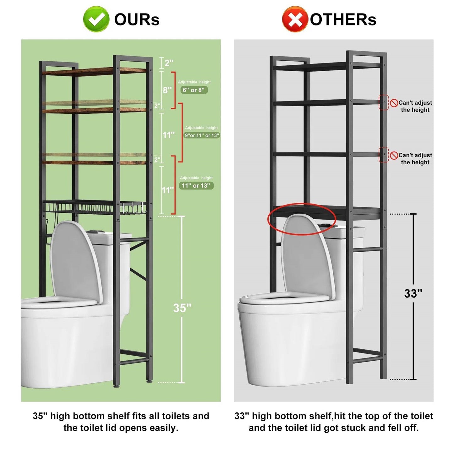 The Lofted Loo Organizer- Spa Collection