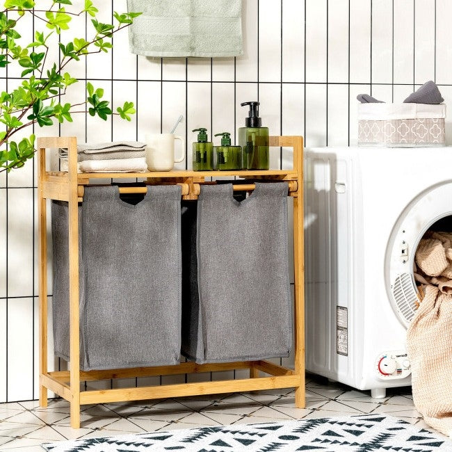 The Double Duty Bamboo Hamper- Spa Collection