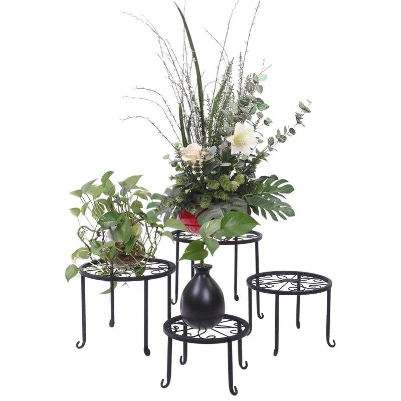 Stacked & Sassy Quartet Plant Stand- Earth Tone Collection