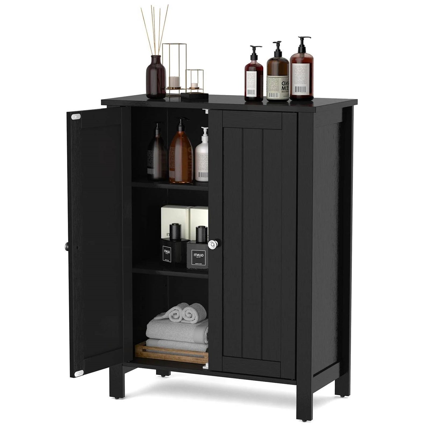 The Rustic Edge Storage Cabinet- Spa Collection