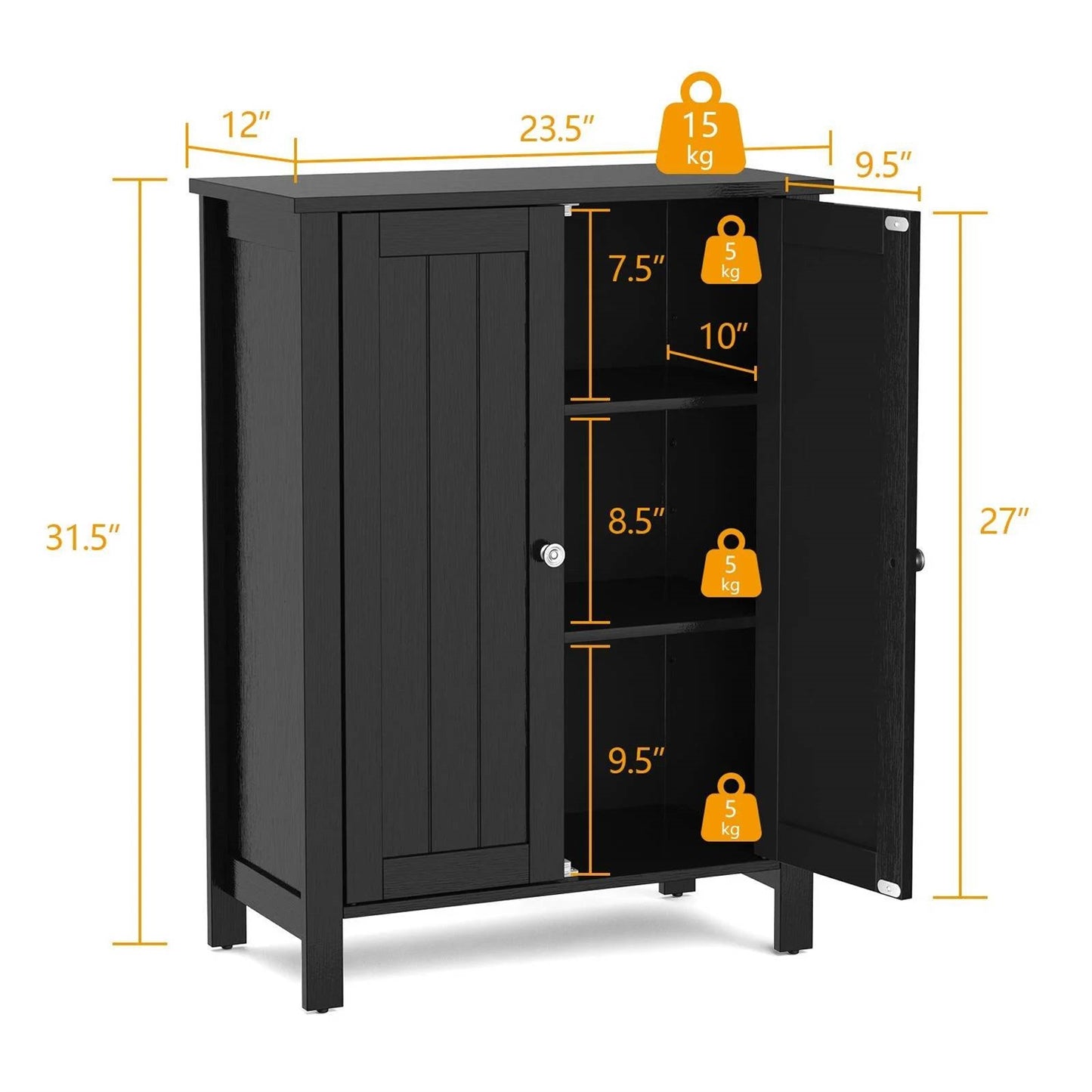 The Rustic Edge Storage Cabinet- Spa Collection