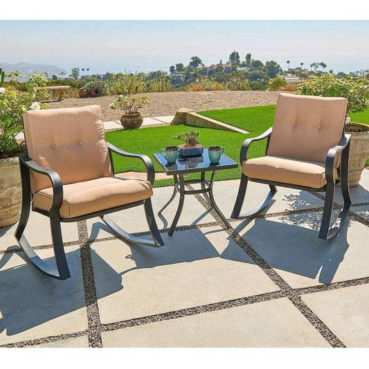 The Rock & Rosé 3-Piece Patio Bliss Set- Glamorocean Collection