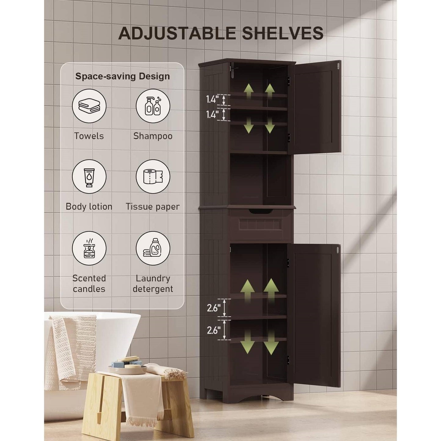 ChicSpace Linen Tower- Spa Collection