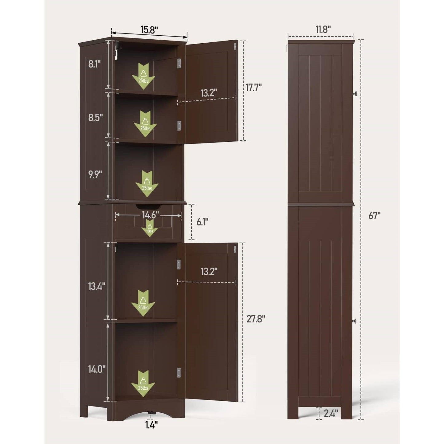 ChicSpace Linen Tower- Spa Collection