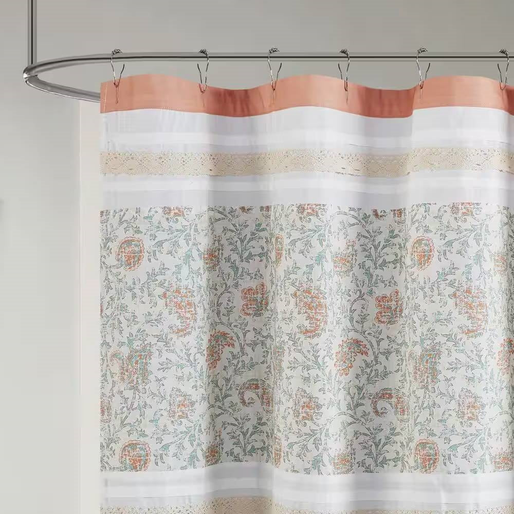 Seaside Paisley Bliss Shower Curtain- Spa Collection
