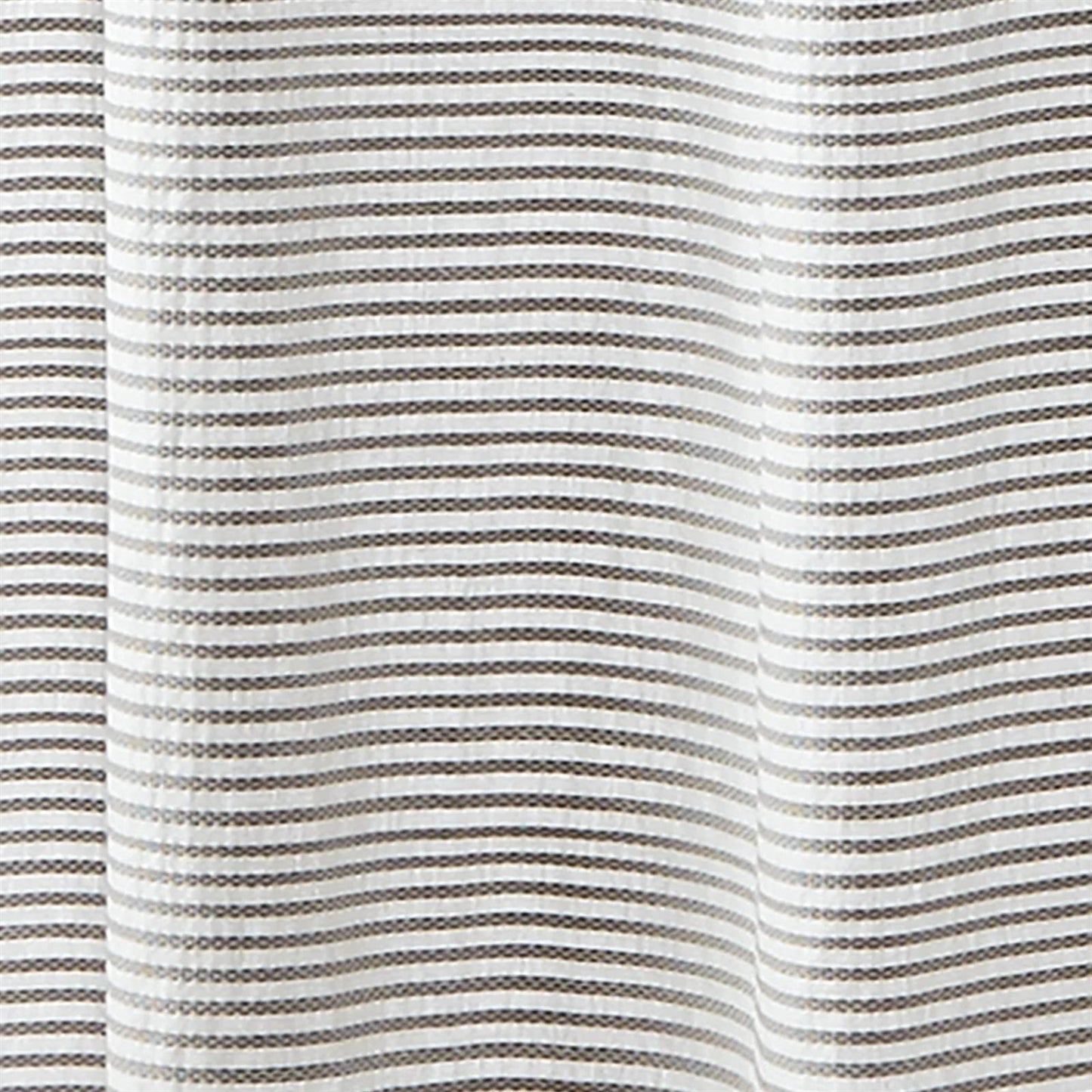 Tassel Wave Coastal Stripes Shower Curtain- Spa Collection