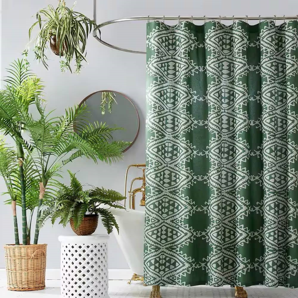 GeoGreen Oasis Shower Curtain- Spa Collection