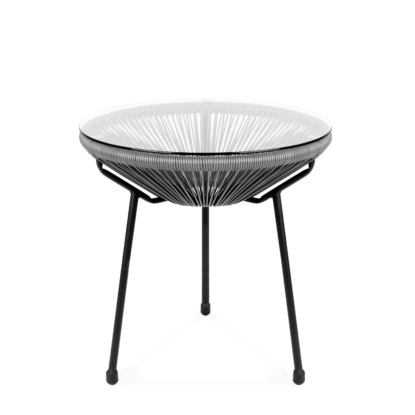 The Rock & Ravel 3-Piece Woven Patio Bistro Set- Glamorocean Collection
