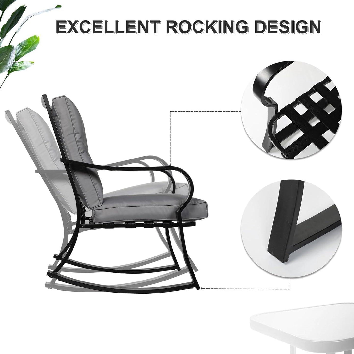 The Rock & Rosé 3-Piece Patio Bliss Set- Glamorocean Collection