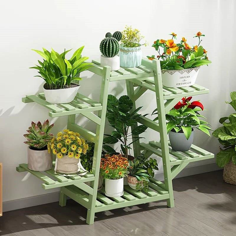Bamboo Babe Tiered Tower Plant Stand- Earth Tone Collection