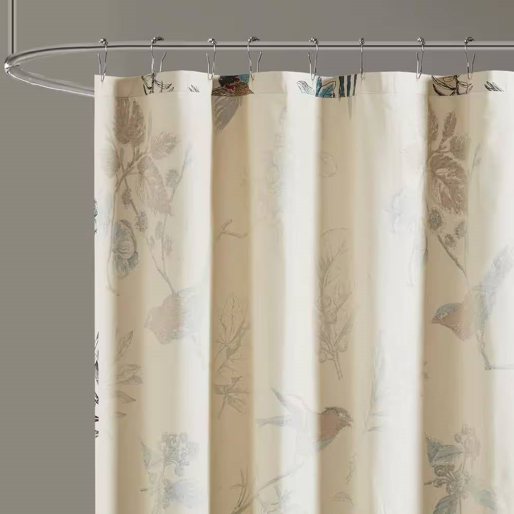 Vintage Aviary Shower Curtain- Spa Collection