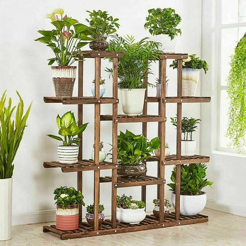 The Leaf Ladder Luxe Plant Stand- Earth Tone Collection