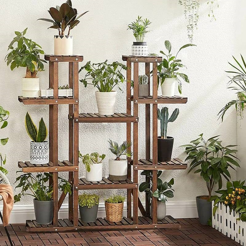 The Leaf Ladder Luxe Plant Stand- Earth Tone Collection
