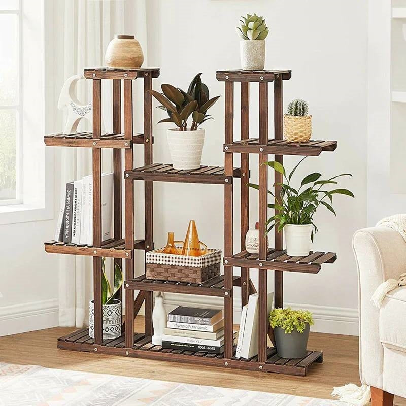 The Leaf Ladder Luxe Plant Stand- Earth Tone Collection
