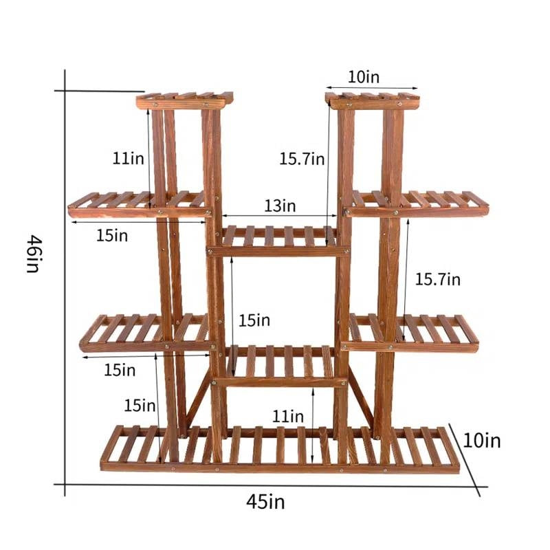 The Leaf Ladder Luxe Plant Stand- Earth Tone Collection