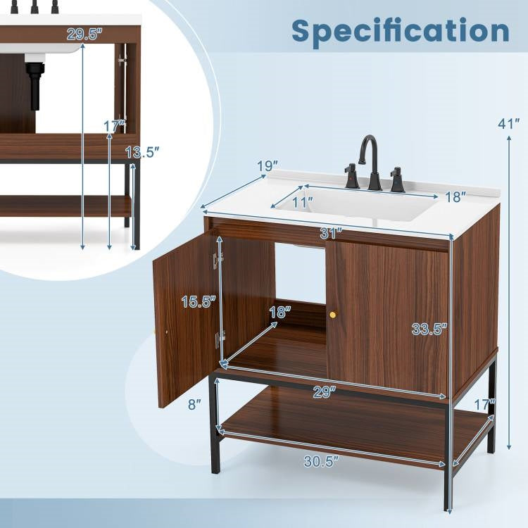 Walnut Wonder Vanity- Spa Collection