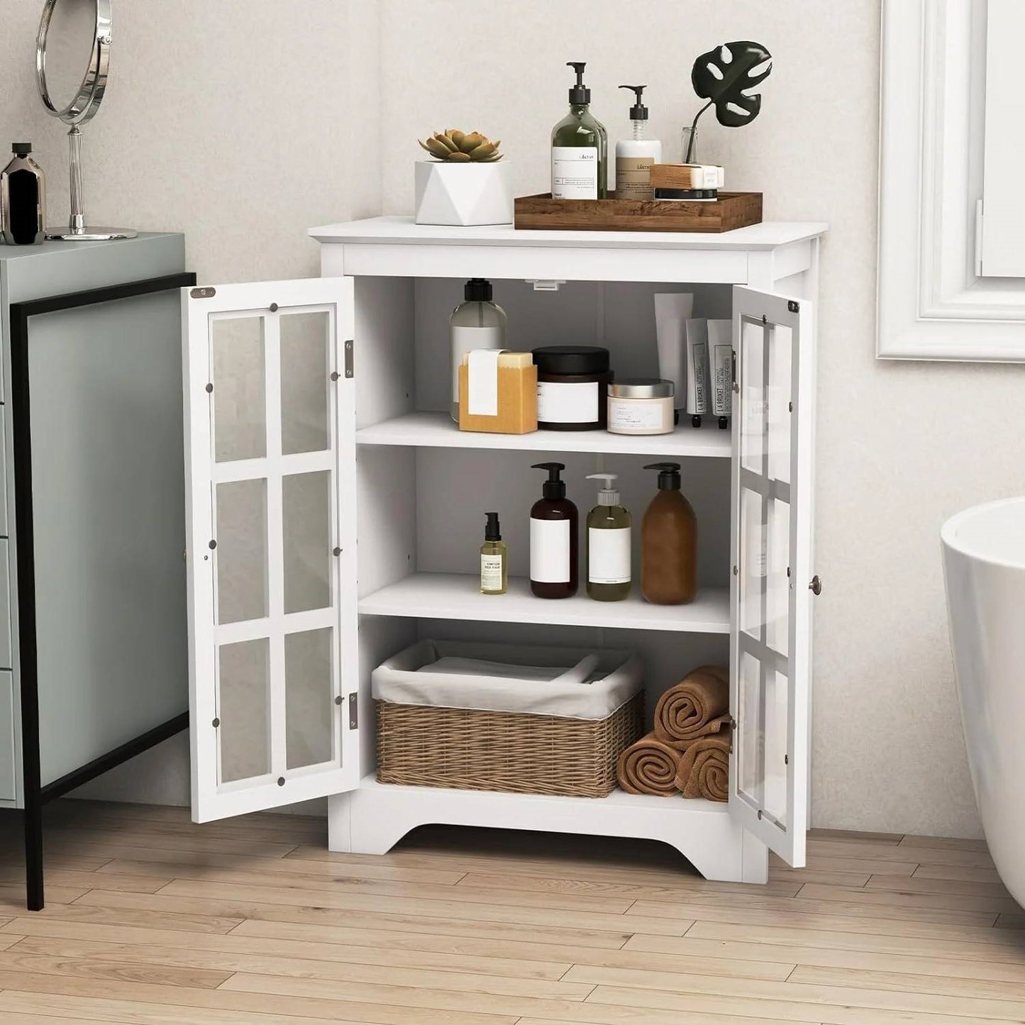 The Clear View Linen Tower- Spa Collection