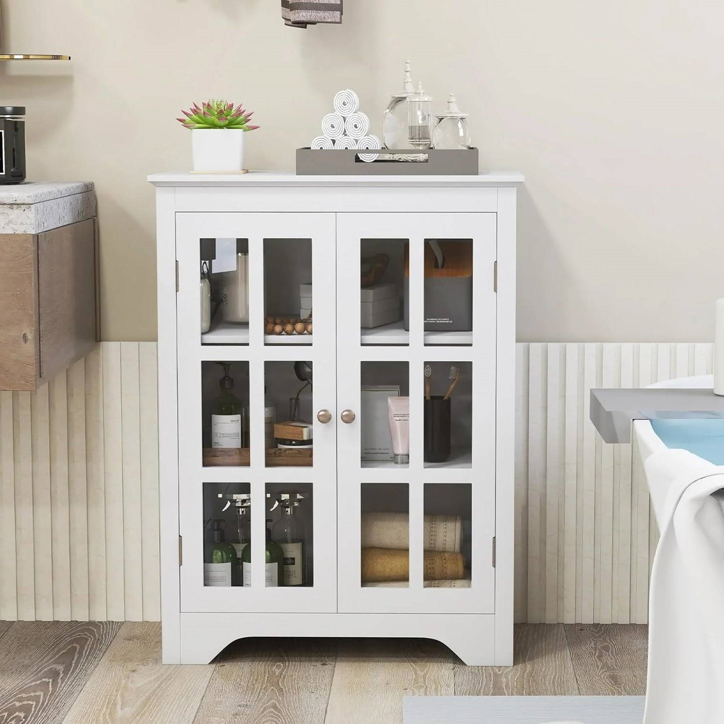 The Clear View Linen Tower- Spa Collection