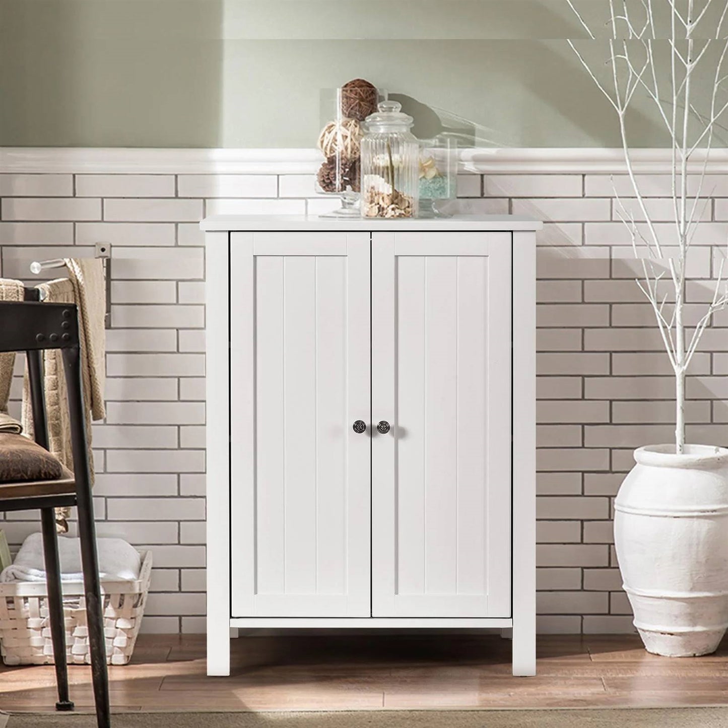 The Rustic Edge Storage Cabinet- Spa Collection