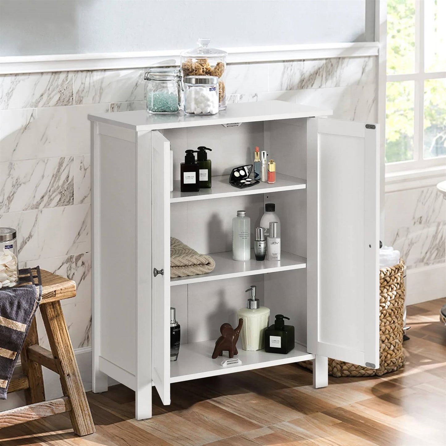 The Rustic Edge Storage Cabinet- Spa Collection